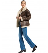 Kurtka Lee AVIATOR JACKET 112371079 Luxe Brown