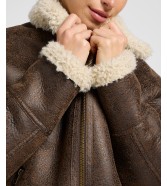 Kurtka Lee AVIATOR JACKET 112371079 Luxe Brown