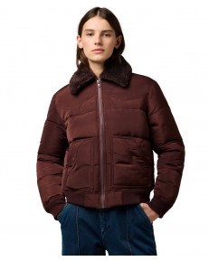 Kurtka Wrangler WESTERN PUFFER 112371084 Mahogany