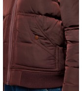 Kurtka Wrangler WESTERN PUFFER 112371084 Mahogany
