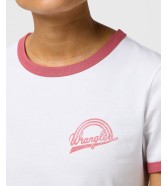 T-shirt Wrangler SLIM TEE 112371125 Bright White