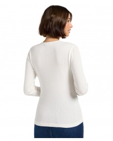 Koszulka Lee WASHED WAFFLE HENLEY 112371290 Ecru