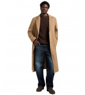Płaszcz Lee LONG WOOL CAR COAT 112371316 Camel