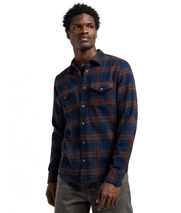 Koszula Lee CLEAN WESTERN SHIRT 112371318 Luxe Rivet Navy