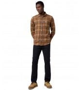 Koszula Wrangler 1 PKT SHIRT 112371404 Brown Black