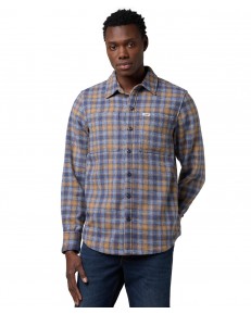 Koszula Wrangler OVERSHIRT 112371408 Navy Tan