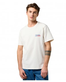 T-shirt Wrangler SMALL AMERICANA TEE 112371409 Worn White