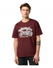 T-shirt Wrangler REGULAR 112371413 Decadent Chocolate