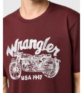T-shirt Wrangler REGULAR 112371413 Decadent Chocolate