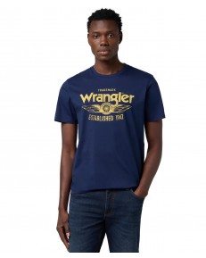 T-shirt Wrangler REGULAR 112371415 Navy