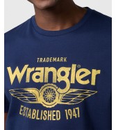 T-shirt Wrangler REGULAR 112371415 Navy