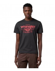 T-shirt Wrangler REGULAR 112371416 Faded Black