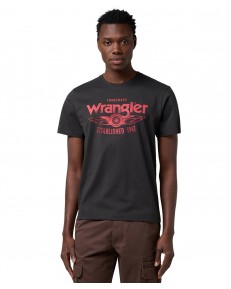 T-shirt Wrangler REGULAR 112371416 Faded Black