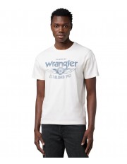 T-shirt Wrangler REGULAR 112371417 Worn White