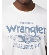 T-shirt Wrangler REGULAR 112371417 Worn White