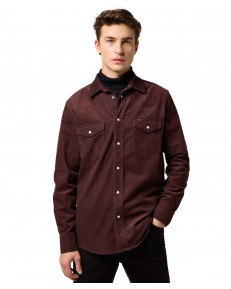 Koszula Wrangler CORD WESTERN SHIRT 112371428 Mahogany