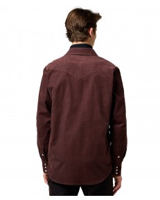 Koszula Wrangler CORD WESTERN SHIRT 112371428 Mahogany