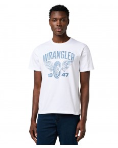 T-shirt Wrangler AMERICANA TEE 112371475 Worn White