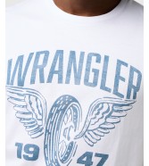 T-shirt Wrangler AMERICANA TEE 112371475 Worn White