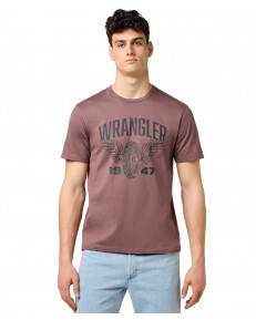 T-shirt Wrangler AMERICANA TEE 112371476 Peppercorn