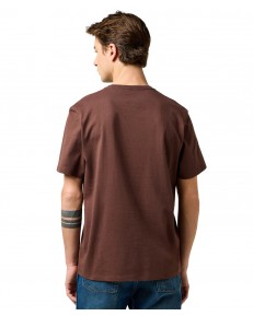 T-shirt Wrangler SIGN OFF TEE 112371484 Mahogany