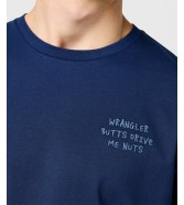 T-shirt Wrangler EMBROIDERY TEE 112371488 Navy