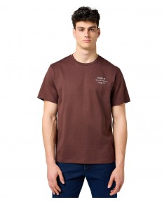 T-shirt Wrangler EMBROIDERY TEE 112371490 Mahogany
