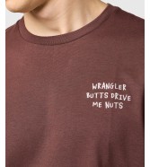 T-shirt Wrangler EMBROIDERY TEE 112371490 Mahogany