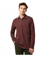 Koszulka Wrangler LS POLO SHIRT 112371508 Mahogany