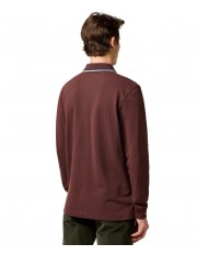Koszulka Wrangler LS POLO SHIRT 112371508 Mahogany