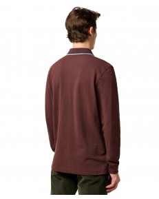 Koszulka Wrangler LS POLO SHIRT 112371508 Mahogany