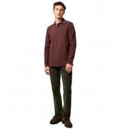 Koszulka Wrangler LS POLO SHIRT 112371508 Mahogany