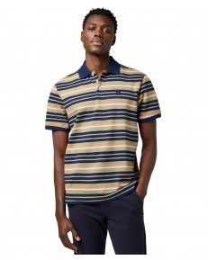 Koszulka Wrangler STRIPE POLO SHIRT 112371510 Aloe