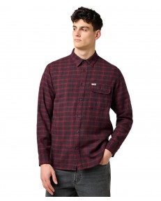 Koszula Wrangler 1 PKT FLANNEL SHIRT 112371522 Black Wine