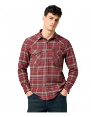 Koszula Wrangler WESTERN SHIRT 112371525 Ruby Wine