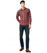 Koszula Wrangler WESTERN SHIRT 112371525 Ruby Wine