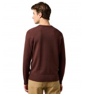 Sweter Wrangler KNIT SWEATER 112371538 Mahogany