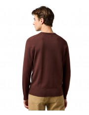 Sweter Wrangler KNIT SWEATER 112371538 Mahogany