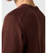 Sweter Wrangler KNIT SWEATER 112371538 Mahogany