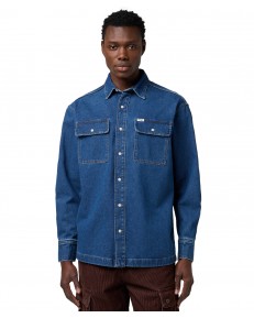 Koszula Wrangler OVERSHIRT 112371546 Retro Blue