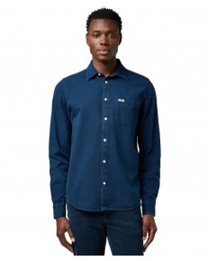 Koszula Wrangler 1 PKT SHIRT 112371548 Blue Oxide