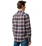 Koszula Wrangler BRUSHED 1 PKT SHIRT 112371556 Navy Birch