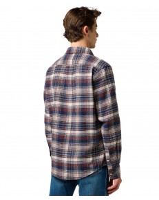 Koszula Wrangler BRUSHED 1 PKT SHIRT 112371556 Navy Birch