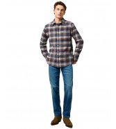 Koszula Wrangler BRUSHED 1 PKT SHIRT 112371556 Navy Birch