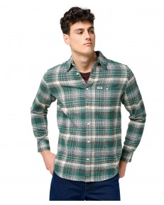Koszula Wrangler BRUSHED 1 PKT SHIRT 112371557 Green Birch