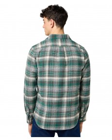 Koszula Wrangler BRUSHED 1 PKT SHIRT 112371557 Green Birch