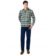 Koszula Wrangler BRUSHED 1 PKT SHIRT 112371557 Green Birch