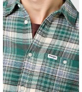 Koszula Wrangler BRUSHED 1 PKT SHIRT 112371557 Green Birch