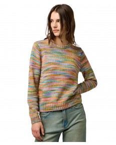 Sweter Wrangler STRIPED SWEATER 112371598 Rainbow