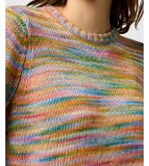 Sweter Wrangler STRIPED SWEATER 112371598 Rainbow